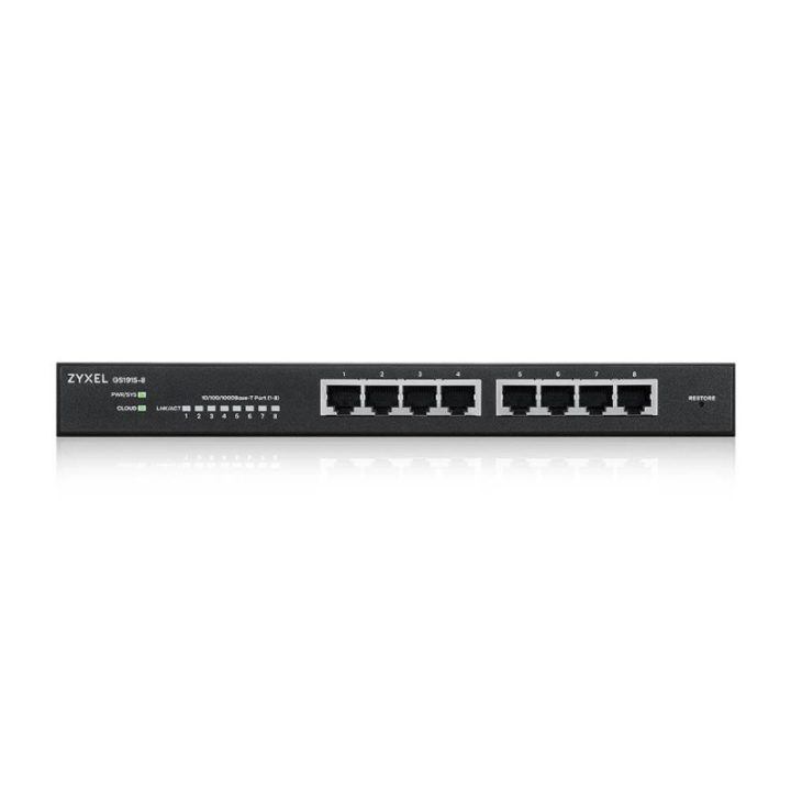 Zyxel GS1915-8 Managed L2 Gigabit Ethernet (10/100/1000) Black