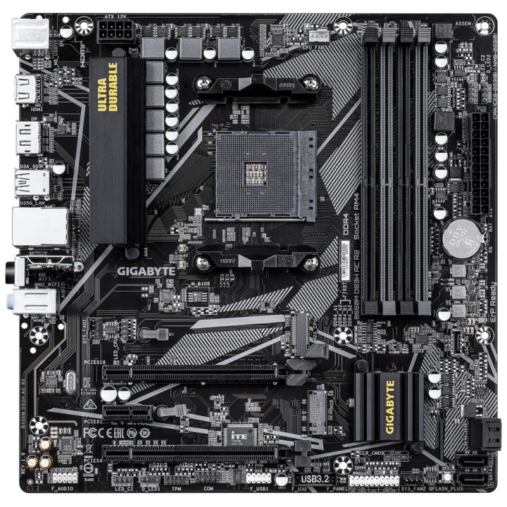 GIGABYTE B550M DS3H AC R2 Motherboard - Processadores AMD Ryzen 5000…
