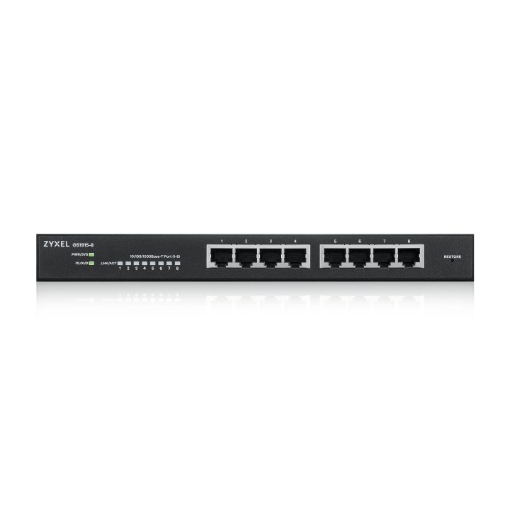 Zyxel GS1915-8 Gerido L2 Gigabit Ethernet (10/100/1000) Preto