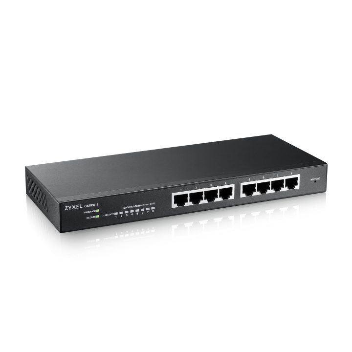 Zyxel GS1915-8 Gerido L2 Gigabit Ethernet (10/100/1000) Preto