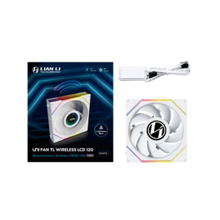 Ventilador 120X120 Lian Li UniFan TL-LCD wireless white…
