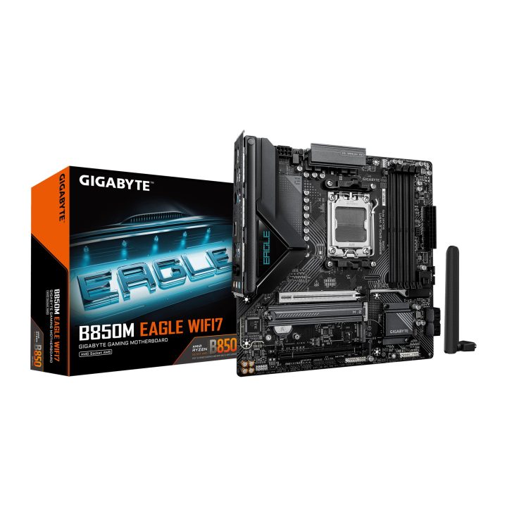 GIGABYTE B850M EAGLE WIFI7 Motherboard – CPUs AMD Ryzen Série 9000…
