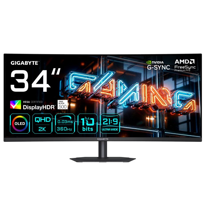 Gigabyte MO34WQC36 34" UWQHD 360 Hz curvo