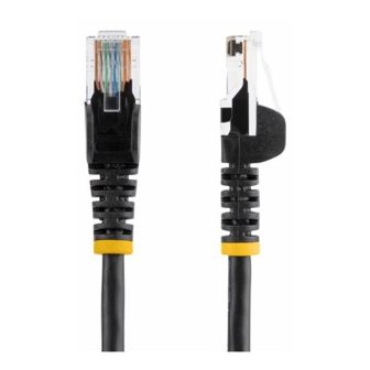 StarTech.com Cable de 3m Negro de Red Fast Ethernet Cat5e RJ45 sin…