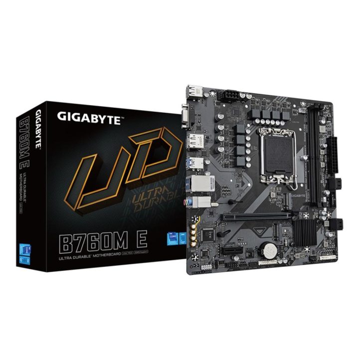 GIGABYTE B760M E Motherboard - Compatível com processadores Intel…