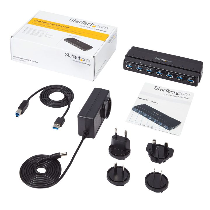 StarTech.com 7-Port USB 3.0 Hub - 5Gbps - Desktop Hub