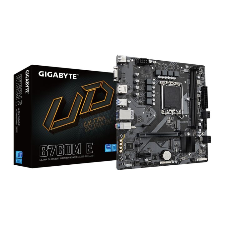 GIGABYTE B760M E Placa base - Compatible con procesadores Intel Core…