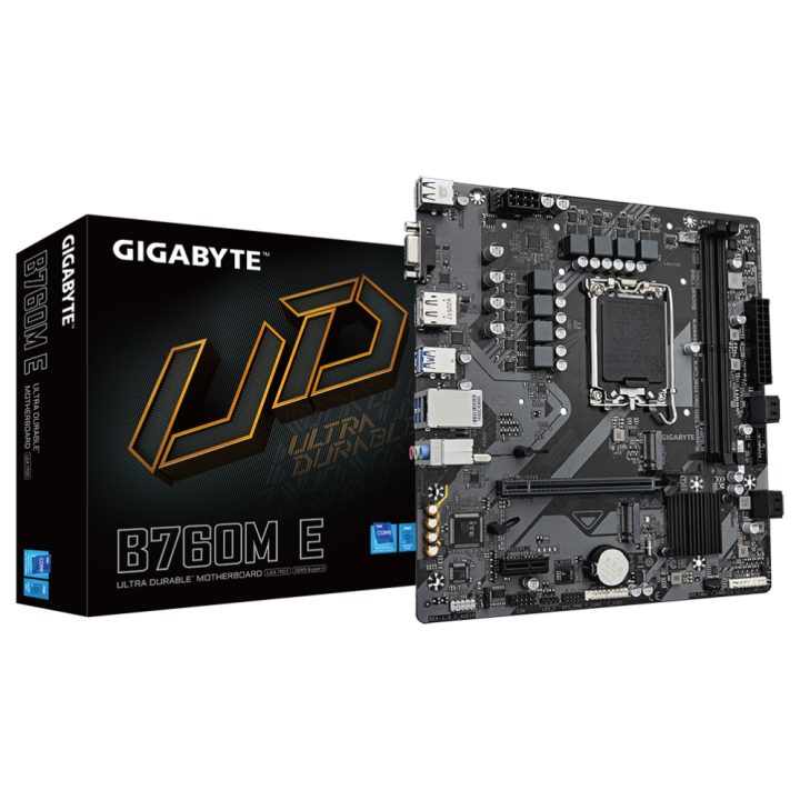 GIGABYTE B760M E Motherboard - Compatível com processadores Intel…