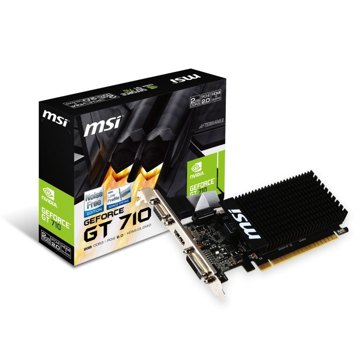 MSI GT 710 2GD3H LP Graphics Card NVIDIA GeForce GT 710 2 GB GDDR3