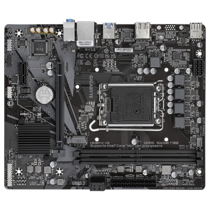 GIGABYTE H610M K V2 Motherboard - Intel Core 14th Gen Processors, up…