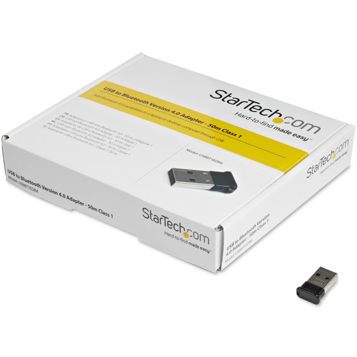 StarTech.com Micro Adaptador USB 2.0 Externo Bluetooth 4.0 EDR para…