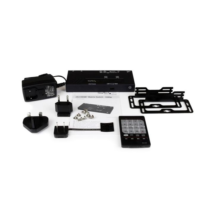 StarTech.com Comutador Matricial HDMI 2x2 com Comutação Automática e…