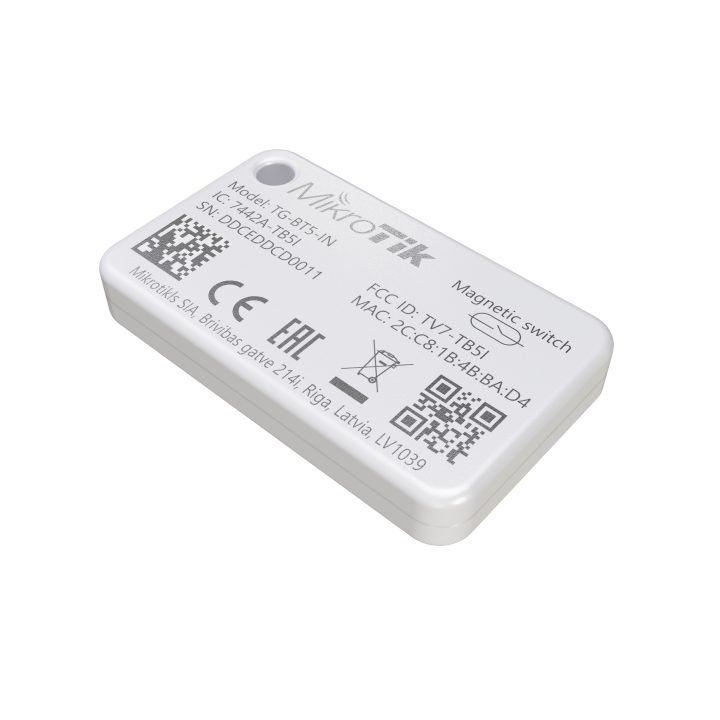 MikroTik Indoor BLE 5.2 Tag, Built-in Accelerometer, iBeacon, Magnet…