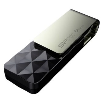 Silicon Power SP Blaze B30 USB Flash Drive USB 3.1 Gen1 64GB Black…