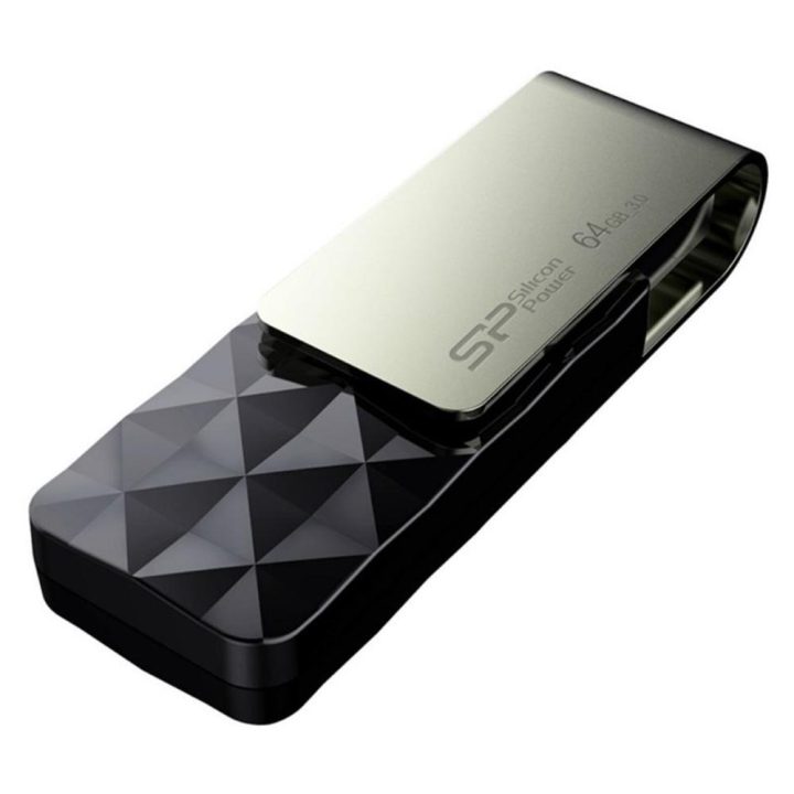 Silicon Power SP Blaze B30 USB Flash Drive USB 3.1 Gen1 64GB Black…
