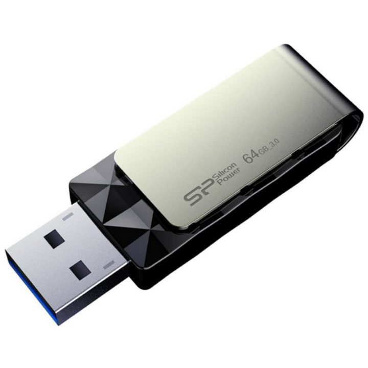 Silicon Power SP memória USB Blaze B30 USB 3.1 Gen1 64GB Preto…