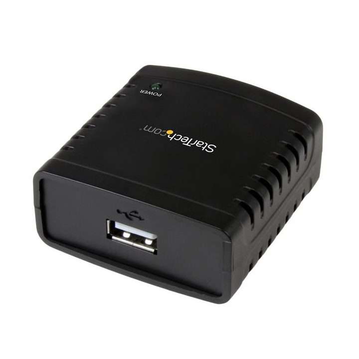 StarTech.com Ethernet 10/100 Mbps to USB 2.0 Network Print Server…