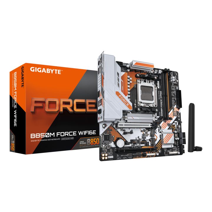 GIGABYTE B850M FORCE WIFI6E Motherboard – Compatible with AMD Ryzen…