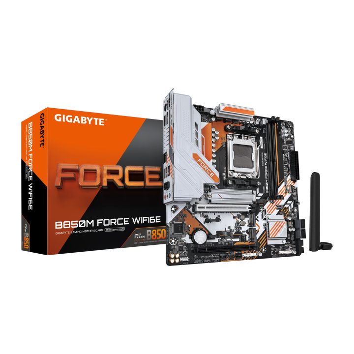 GIGABYTE B850M FORCE WIFI6E Motherboard – Compatible with AMD Ryzen…