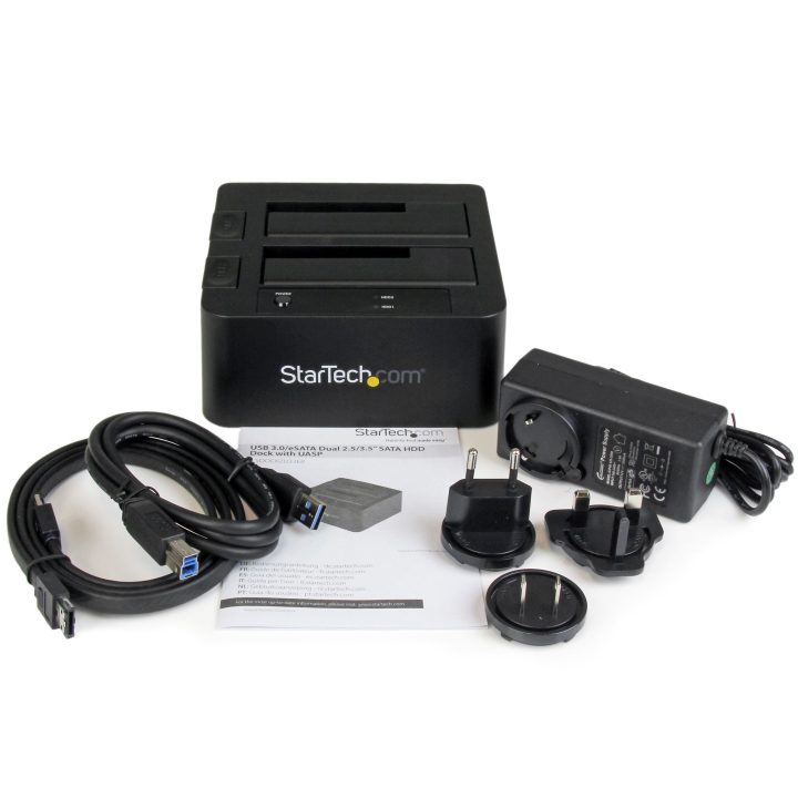 StarTech.com Docking Station eSATA USB 3.0 con UASP de 2 Bahías para…