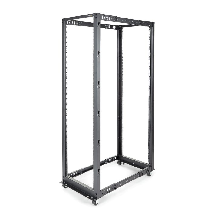 StarTech.com Rack Móvel de 42U de Estrutura Aberta de 4 Colunas para…