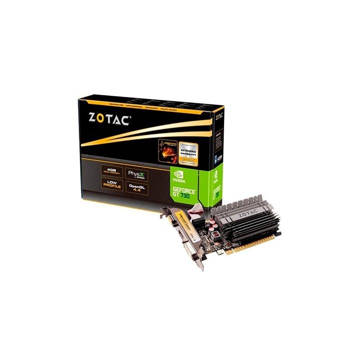ZOTAC GT 730 4GB GDDR3 Zone Edition Graphics Card (ZT-71115-20L)