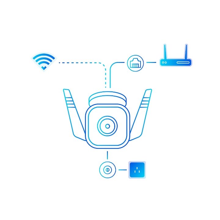 TP-Link Tapo TC65 câmara de vigilância Bullet (forma) Câmara de…