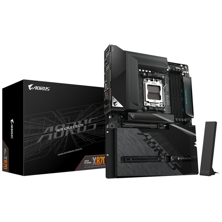 GIGABYTE X870 AORUS STEALTH Motherboard - Compatible with AMD Ryzen…