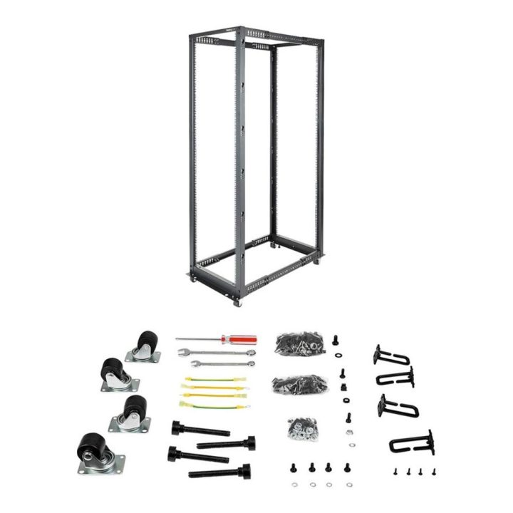 StarTech.com Rack Móvel de 42U de Estrutura Aberta de 4 Colunas para…