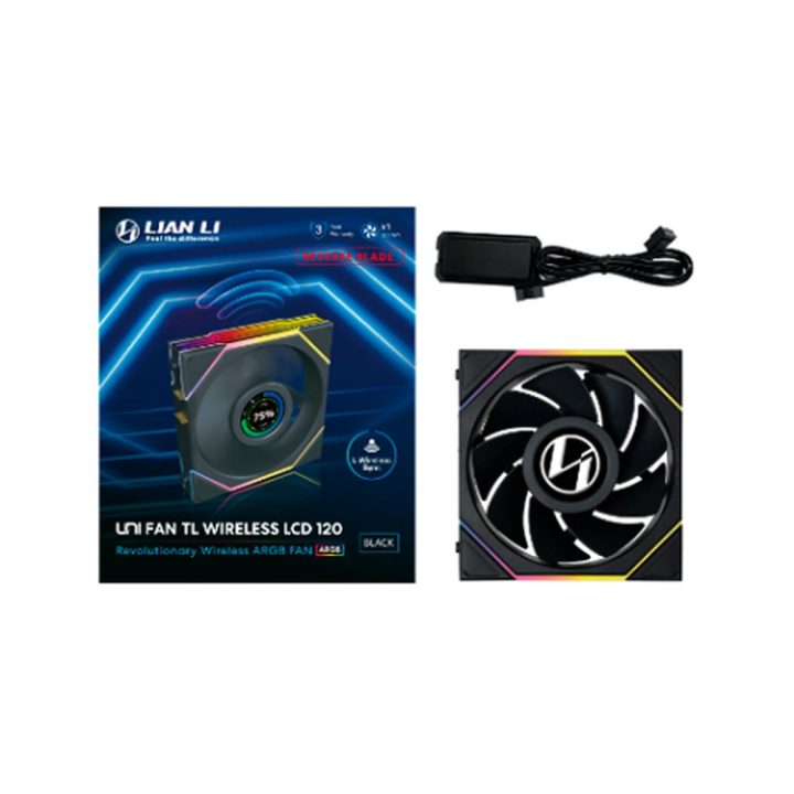 Lian Li Uni Fan LCD Wireless BK R 1U 120x120mm Fan…