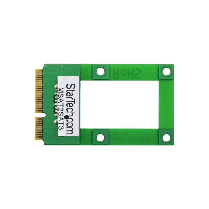 StarTech.com mSATA to SATA Hard Drive or SSD Adapter - Mini SATA to…