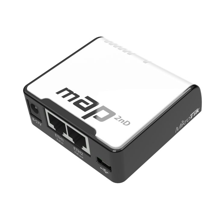 Mikrotik mAP Preto, Branco Alimentação sobre Ethernet (PoE) (RBMAP2ND)