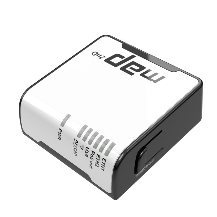Mikrotik mAP Preto, Branco Alimentação sobre Ethernet (PoE) (RBMAP2ND)