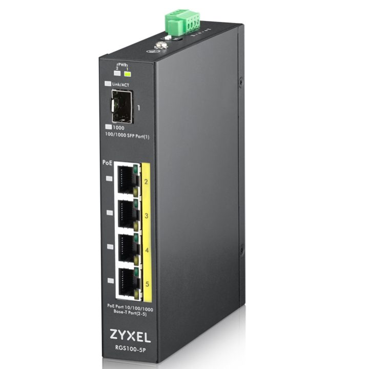 Zyxel RGS100-5P No administrado L2 Gigabit Ethernet (10/100/1000)…