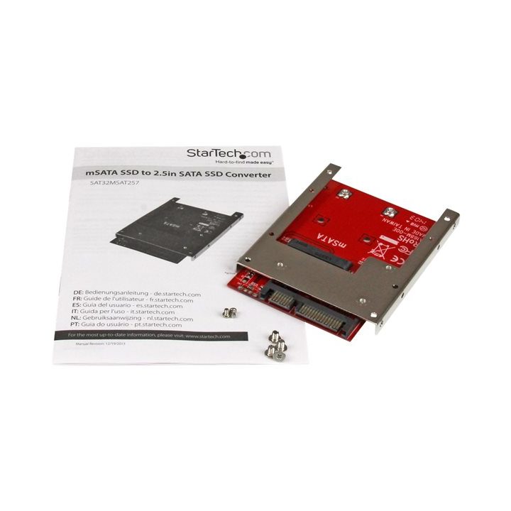 StarTech.com Adaptador Conversor de SSD mSATA para SATA de 2,5…