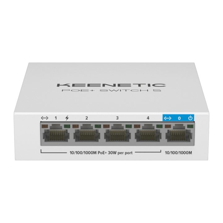 Keenetic PoE+ Switch 5 (KN-4610) Switch Gigabit de 5 portas com 4…