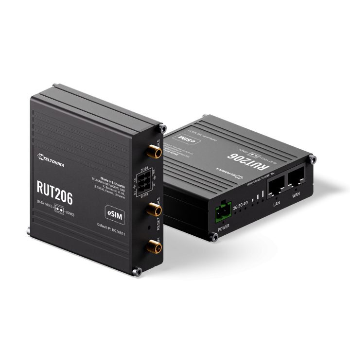 Router Industrial Teltonika RUT206 4G LTE com RS232 e RS485…