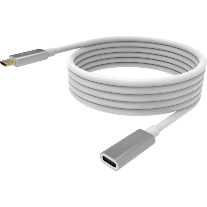 Vision 2 m USB-C Extension Cable - USB 3.2 Gen 1 5 Gbps - Supports 3…