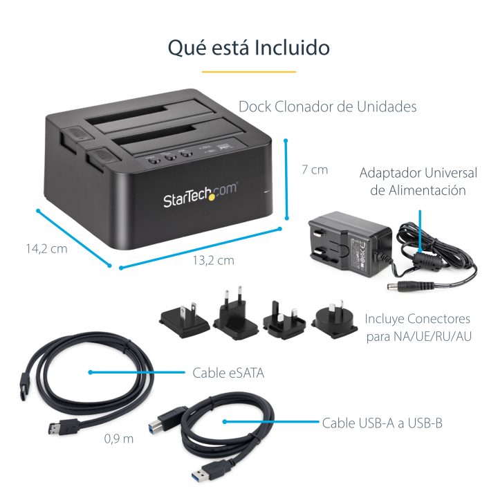 StarTech.com 2-Bay USB 3.0 (5Gbps) or eSATA Hard Drive Duplicator…