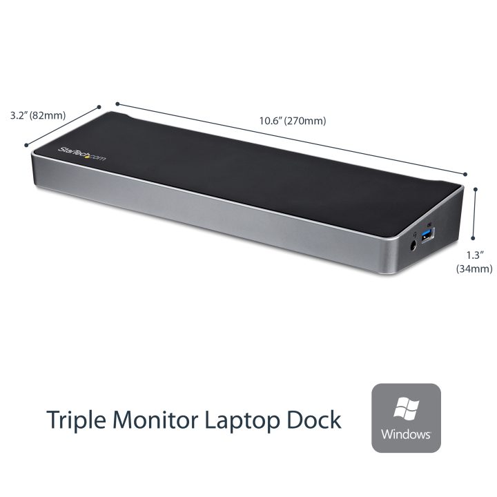 StarTech.com Docking Station USB 3.0 2x DisplayPort y HDMI 4K para 3…
