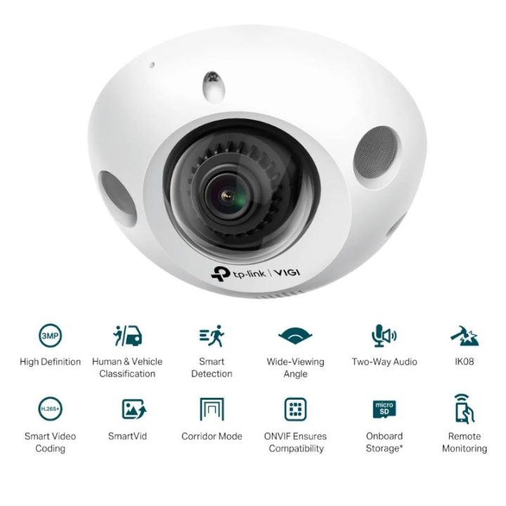 TP-Link VIGI C230I MINI(2.8MM) Surveillance Camera Mini Dome IP…