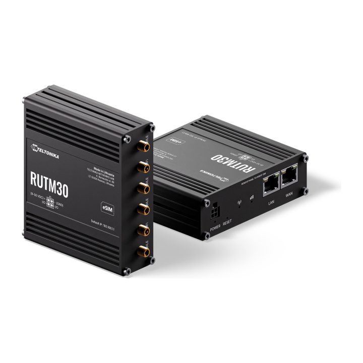 Teltonika RUTM30 Industrial 5G Wi-Fi Cellular Router, eSIM…