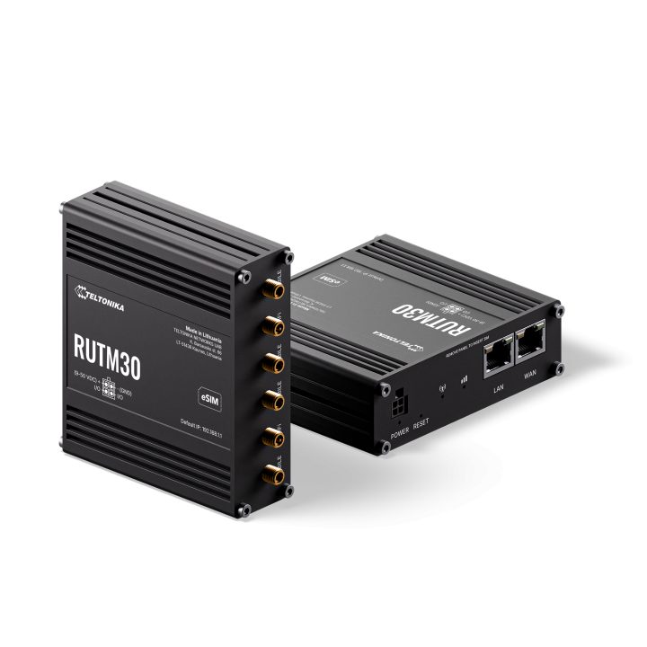 Teltonika RUTM30 Industrial 5G Wi-Fi Cellular Router, eSIM…
