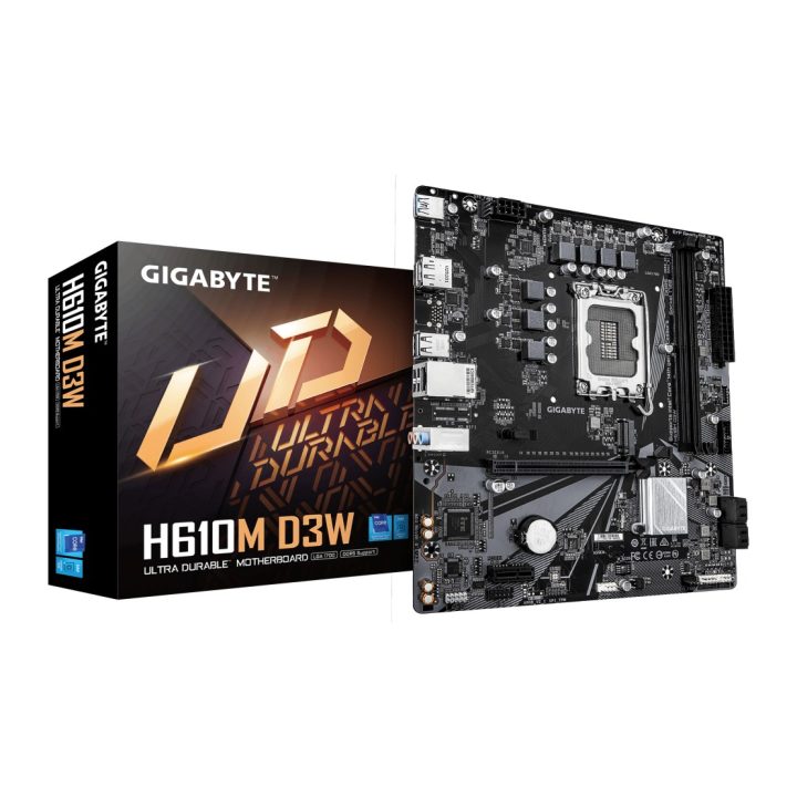 GIGABYTE H610M D3W Motherboard - Compatible with 14th Gen Intel Core…