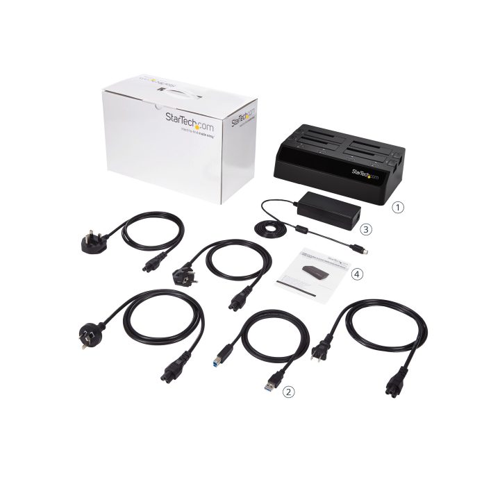 StarTech.com 4-Bay SATA USB 3.0 Docking Station - USB Docking Station…
