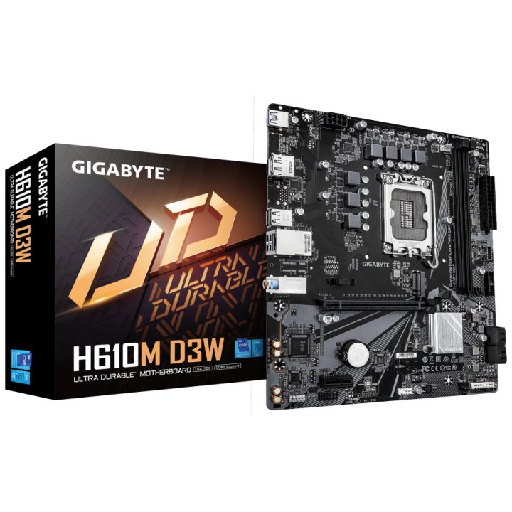 GIGABYTE H610M D3W Motherboard - Compatível com processadores Intel…