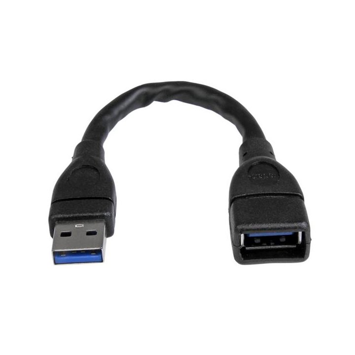 StarTech.com 15cm USB 3.0 (5Gbps) Extension Adapter Cable - USB-A…