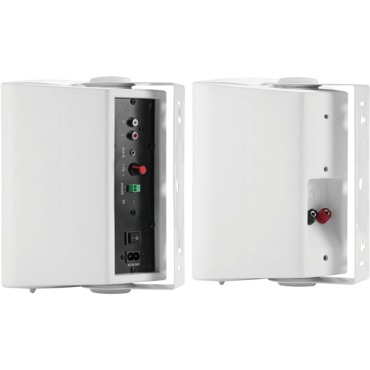 Vision Powered Wall Speakers - Built-in Amplifier - 2 x 15W (RMS) -…