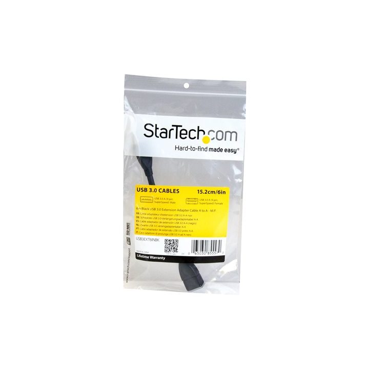 StarTech.com Cabo de 15cm Adaptador de Extensão USB 3.0 (5Gbps) -…