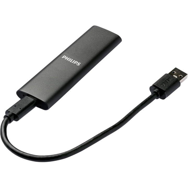 Philips Ultra Slim 500GB M.2 USB-C External SSD Hard Drive Gray…